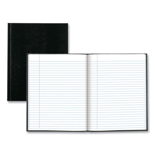 REDA7BLK - Blueline - Executive Notebook, 1 Subject, Medium/College Rule, Black Cover, 9.25 x 7.25, 150 Sheets