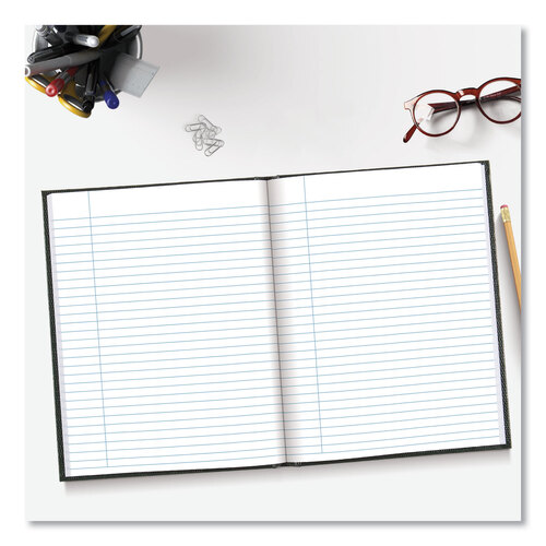 REDA7BLK - Blueline - Executive Notebook, 1 Subject, Medium/College Rule, Black Cover, 9.25 x 7.25, 150 Sheets