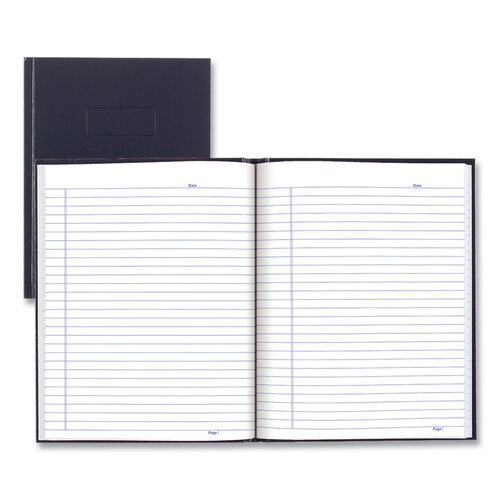 REDA982 - Blueline - Business Notebook with Self-Adhesive Labels, 1 Subject, Medium/College Rule, Blue Cover, 9.25 x 7.25, 192 Sheets