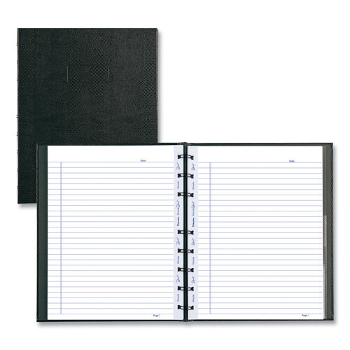 REDAF915081 - Rediform - MiracleBind Notebook, 1 Subject, Medium/College Rule, Black Cover, 9.25 x 7.25, 75 Sheets