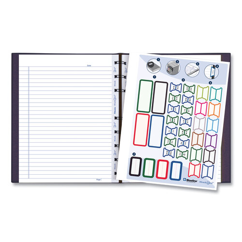 REDAF915086 - Rediform - MiracleBind Notebook, 1 Subject, Medium/College Rule, Purple Cover, 9.25 x 7.25, 75 Sheets