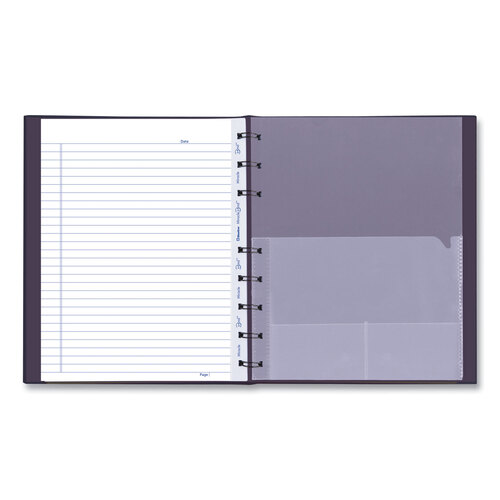 REDAF915086 - Rediform - MiracleBind Notebook, 1 Subject, Medium/College Rule, Purple Cover, 9.25 x 7.25, 75 Sheets
