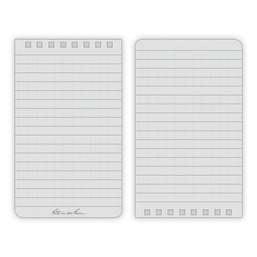 RIR746 - JL DARLING CORPORATION - All-Weather Wire-O Notepad, Universal: Narrow Rule and Quadrille Rule, Black Cover, 50 White 4 x 6 Sheets