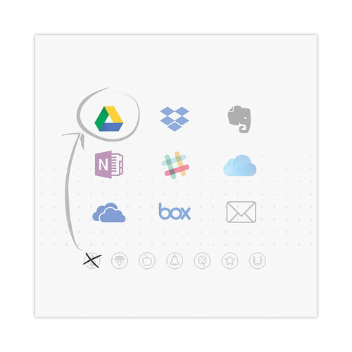 RKBFLPLRCCCE - Rocketbook - Flip Smart Notepad, Teal Cover, Lined/Dot Grid Rule, 8.5 x 11, White, 16 Sheets
