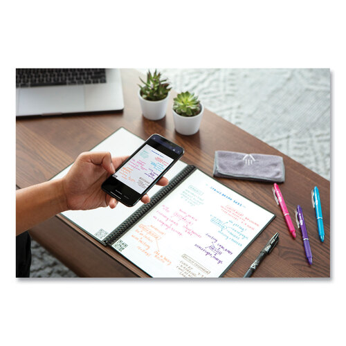 RKBLRCAFR - Rocketbook - Core Smart Notebook, Dotted Rule, Black Cover, (16) 11 x 8.5 Sheets