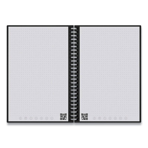 RKBWAVSKA - Rocketbook - Wave Smart Reusable Notebook, Dotted Rule, Blue Cover, (40) 9.5 x 8.5 Sheets