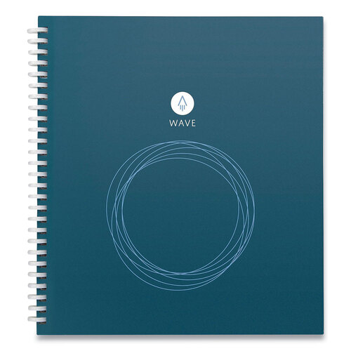 RKBWAVSKA - Rocketbook - Wave Smart Reusable Notebook, Dotted Rule, Blue Cover, (40) 9.5 x 8.5 Sheets