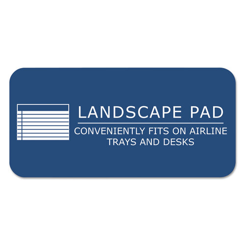 ROA74500 - Roaring Spring - WIDE Landscape Format Writing Pad, Unpunched with Standard Back, Medium/College Rule, 40 White 11 x 9.5 Sheets
