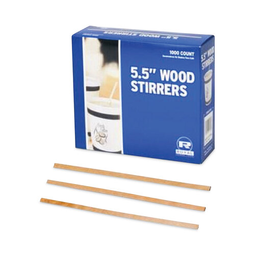 Royal R810CT Paper Products Wood Coffee Stir Sticks