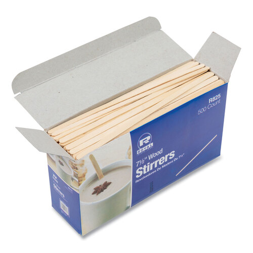 Royal R810CT Paper Products Wood Coffee Stir Sticks