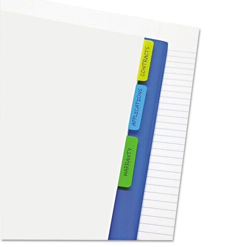 RTG31080 - Redi Tag - Write-On Index Tabs, 1/5-Cut, Assorted Colors, 2&quot; Wide, 30/Pack