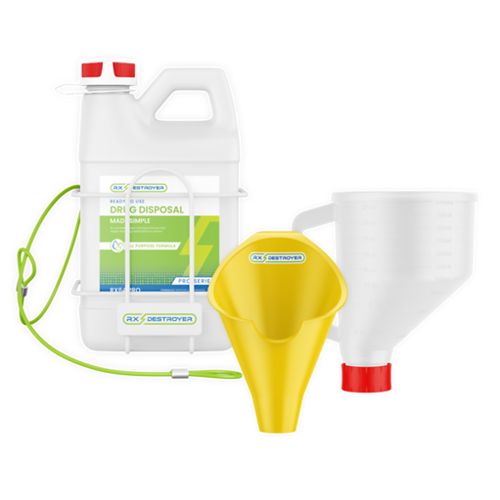 RXDRX64PROWK - Rx Destroyer - Pro Series All-Purpose 64 oz. Starter Kit with Secured Wall Mount