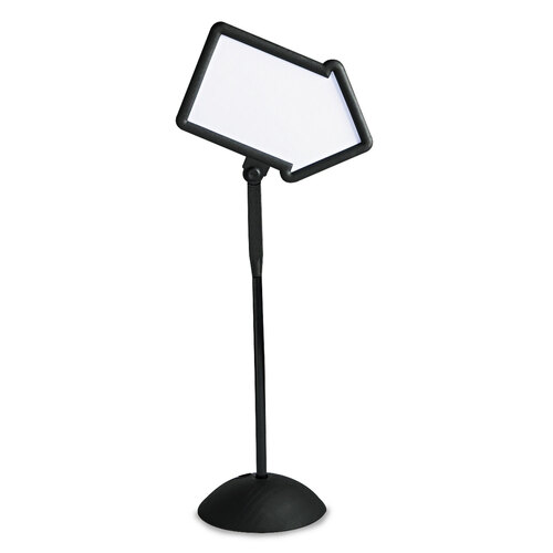 SAF4173BL - Safco - WriteWay Double-Sided Magnetic Dry Erase Standing Message Sign, Arrow, 25.5 x 64.25, White Surface, Black Frame