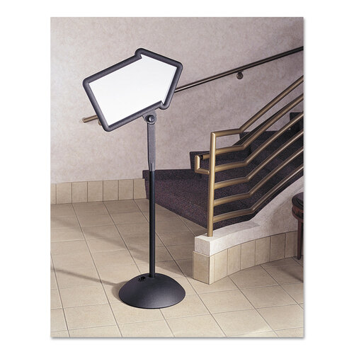 SAF4173BL - Safco - WriteWay Double-Sided Magnetic Dry Erase Standing Message Sign, Arrow, 25.5 x 64.25, White Surface, Black Frame