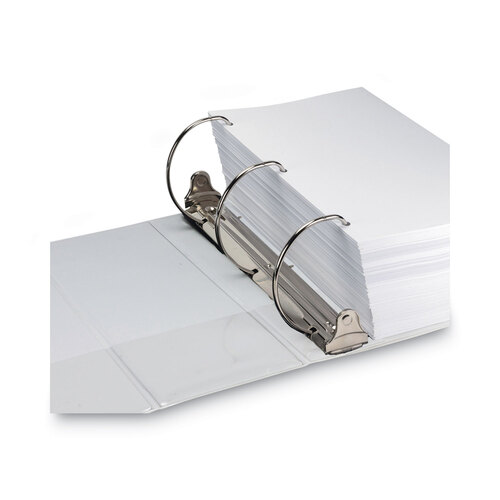 SAM16427 - Samsill - Nonstick D-Ring View Binder, 3 Rings, 6&quot; Capacity, 11 x 8.5, White