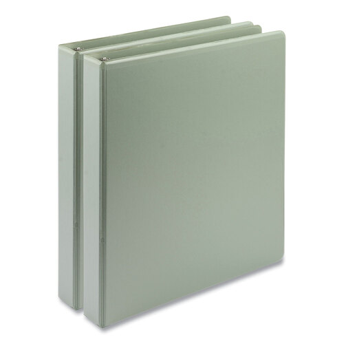 SAMU69342 - Samsill - Earth's Choice Plant-Based BOHO D-Ring View Binders, 1" Capacity, 11 x 8.5, Sage, 2/Pack
