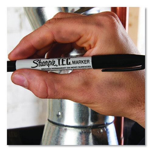 SAN13401 - Sharpie - T.E.C. Permanent Marker, Fine Bullet Tip, Black