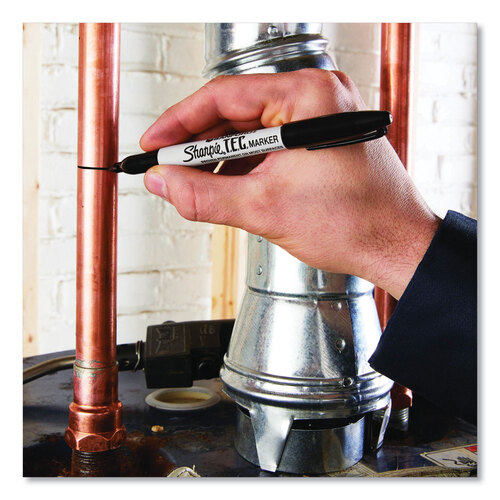 SAN13401 - Sharpie - T.E.C. Permanent Marker, Fine Bullet Tip, Black