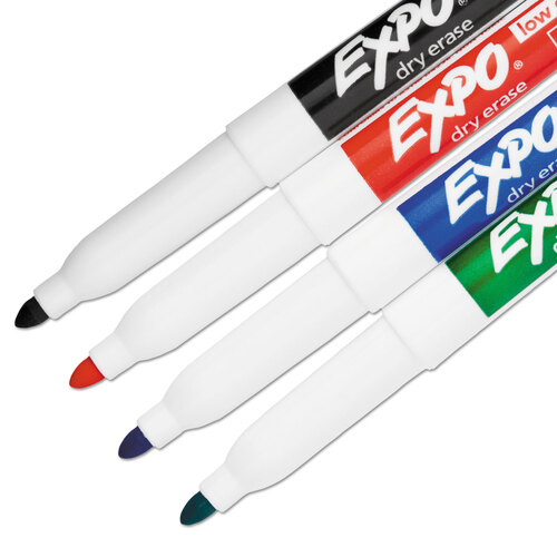 BIC® Intensity Low Odor Fine Point Dry Erase Marker, Fine Bullet Tip, Blue,  Dozen