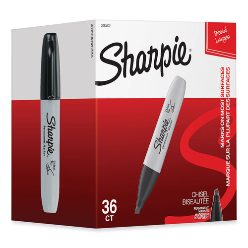 Sharpie® Chisel Tip Permanent Marker - Parker SAN2083007 PK