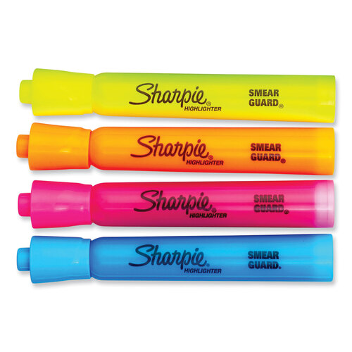 SAN25876PP - Sanford - Accent Tank Style Highlighter, Chisel Tip, Assorted Colors, 6/Set