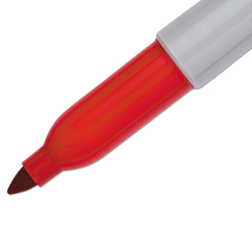 Sharpie Permanent Marker, Fine Tip, Red (30002)