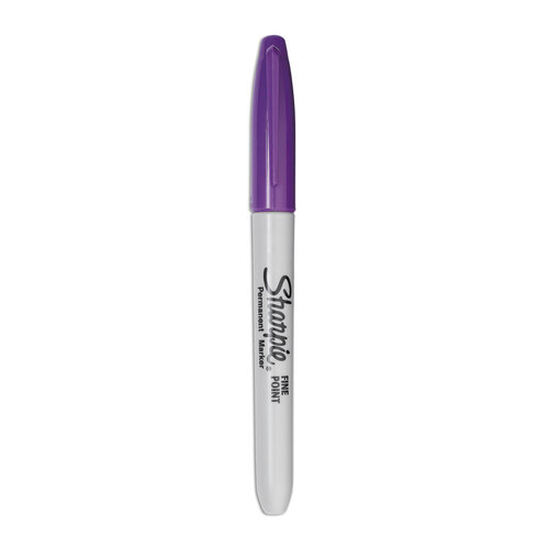 SAN30008 - Sanford - Fine Tip Permanent Marker, Fine Bullet Tip, Purple, Dozen