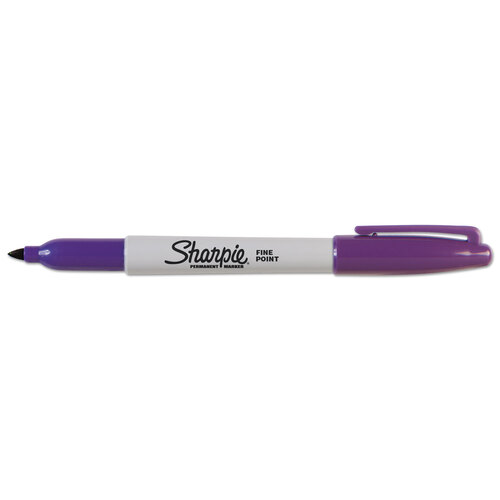 SAN30008 - Sanford - Fine Tip Permanent Marker, Fine Bullet Tip, Purple, Dozen