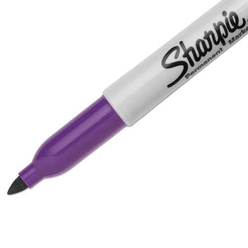 SAN30008 - Sanford - Fine Tip Permanent Marker, Fine Bullet Tip, Purple, Dozen