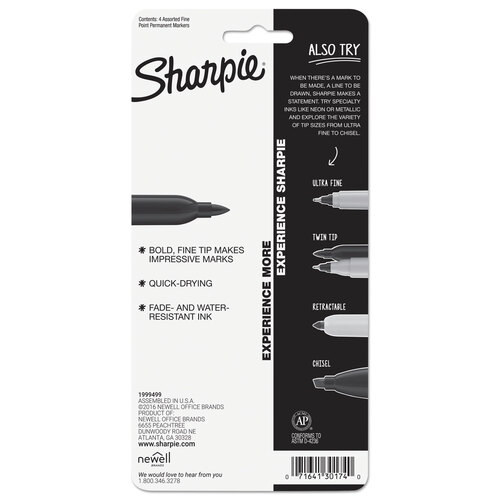 Sharpie® Fine Tip Permanent Marker - Sanford 30001EA EA - Betty Mills