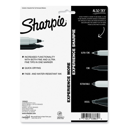 Sharpie® Twin-Tip Permanent Marker - Parker SAN33861PP ST - Betty Mills