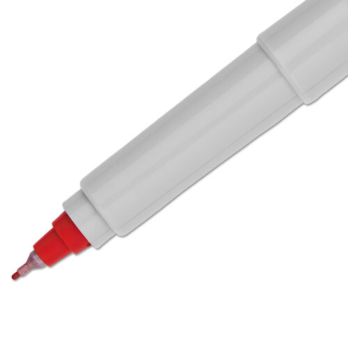 SAN37002 - Sanford - Sanford Ultra Fine Tip Permanent Marker, Extra-Fine Needle Tip, Red, Dozen