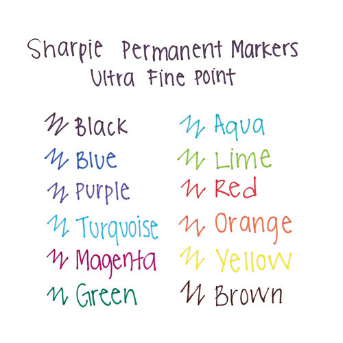 SHARPIE Permanent Markers, 6 Pack Assorted Sizes, Ultra Fine Tip, Fine Tip  and Chisel Tip Permanent Markers (Brown)