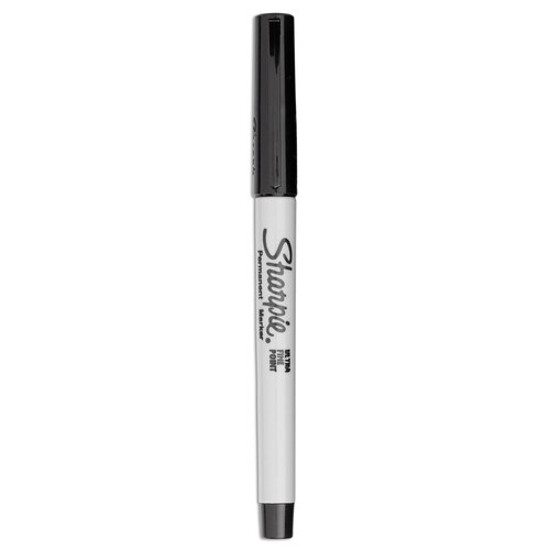 SAN37665PP - Sanford - Ultra Fine Tip Permanent Marker, Extra-Fine Needle Tip, Black, 5/Pack