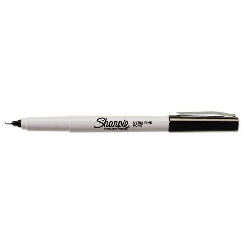 SAN37665PP - Sanford - Ultra Fine Tip Permanent Marker, Extra-Fine Needle Tip, Black, 5/Pack