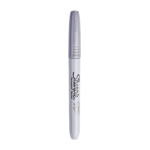 SAN39109PP - Sanford - Metallic Fine Point Permanent Markers, Fine Bullet Tip, Metallic Silver, 4/Pack