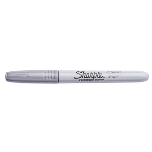 SAN39109PP - Sanford - Metallic Fine Point Permanent Markers, Fine Bullet Tip, Metallic Silver, 4/Pack