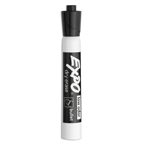 SAN82001 - Sanford - Low-Odor Dry-Erase Marker, Medium Bullet Tip, Black, Dozen