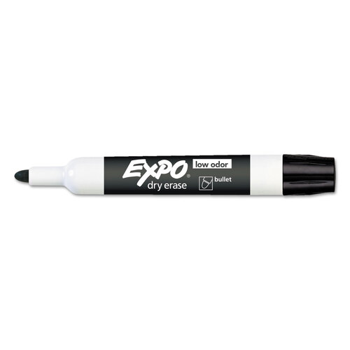 SAN82001 - Sanford - Low-Odor Dry-Erase Marker, Medium Bullet Tip, Black, Dozen