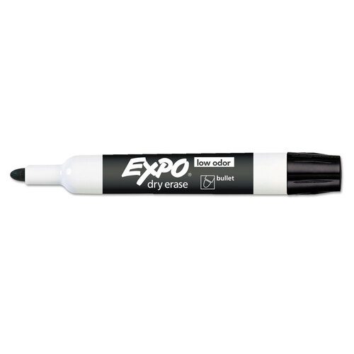 SAN82001 - Sanford - Low-Odor Dry-Erase Marker, Medium Bullet Tip, Black, Dozen