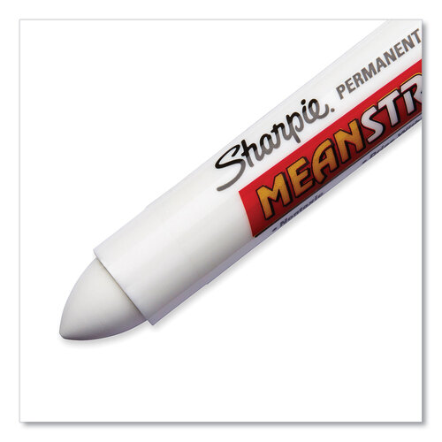 SAN85018 - Sharpie - Mean Streak Marking Stick, Broad Bullet Tip, White