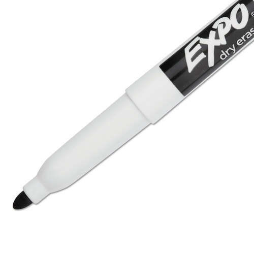 SAN86001 - Sanford - Low-Odor Dry-Erase Marker, Fine Bullet Tip, Black, Dozen