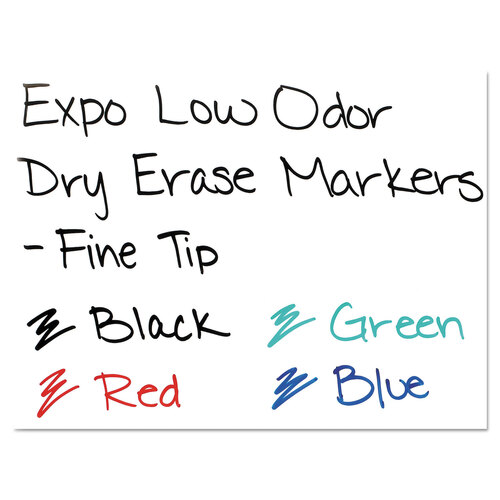 SAN86001 - Sanford - Low-Odor Dry-Erase Marker, Fine Bullet Tip, Black, Dozen