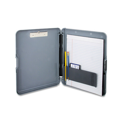 SAU00470 - Saunders - WorkMate Storage Clipboard, 0.5&quot; Clip Capacity, Holds 8.5 x 11 Sheets, Charcoal/Gray