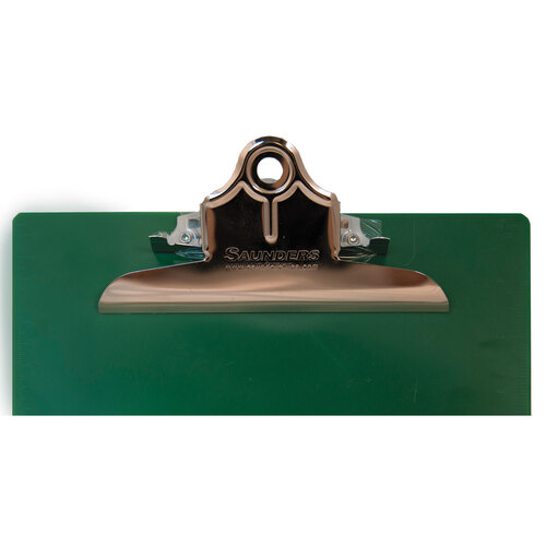 SAU21604 - Saunders - Recycled Plastic Clipboard with Ruler Edge, 1&quot; Clip Capacity, Holds 8.5 x 11 Sheets, Green