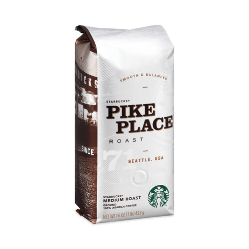 Starbucks Pike Place Roast Coffee 1 lb Bag 6/Carton - Betty Mills