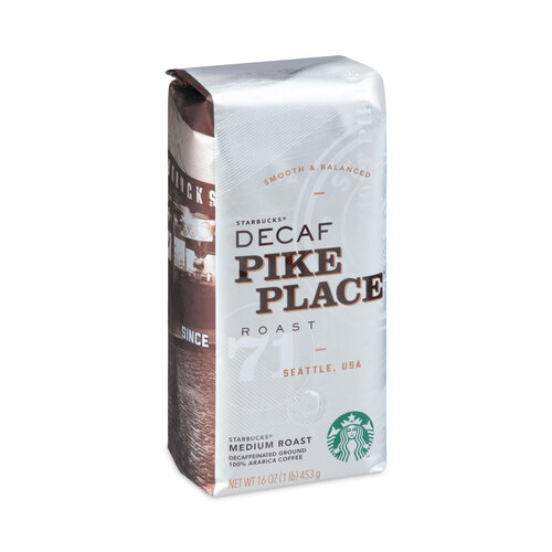 Coffee, Pike Place Decaf, 1 lb Bag, , 6/Carton Coffee, Pike Place Decaf, 1 lb Bag, , 6/Carton