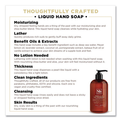 SBX00679BX - Soapbox - Hand Soap, Vanilla and Lily Blossom, 12 oz Pump Bottle, 3/Box