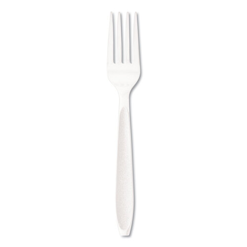 SCCHSWF0007 - Dart - Impress&trade; Heavyweight Full-Length Polystyrene Cutlery, Fork, White, 1000