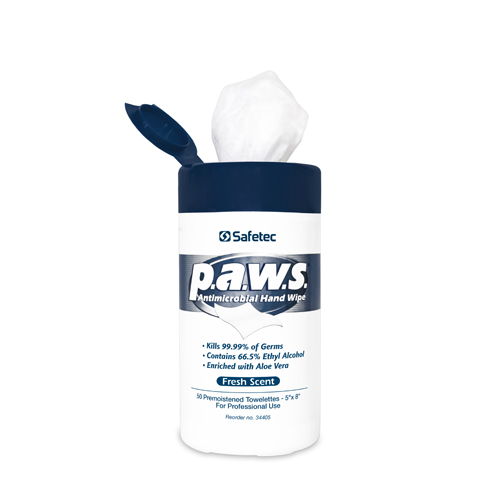 P.A.W.S Hand Sanitizing Wipes, 50 ct. Canister (4 pack of 50ct